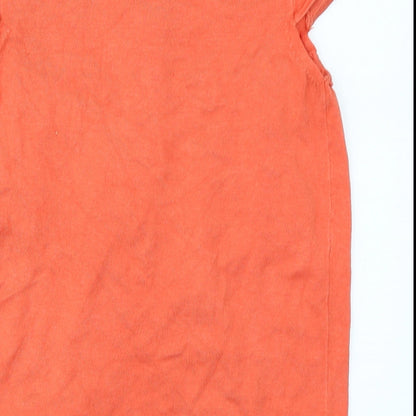 ICHI Womens Orange  Knit Cardigan Jumper Size XS