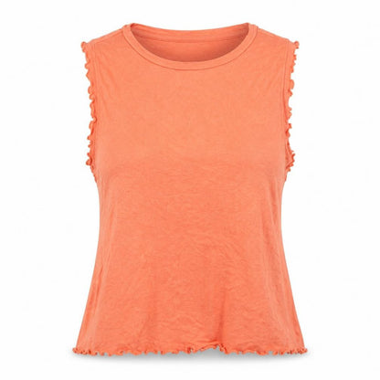 Womens UK Size M Mango Orange Basic Tank