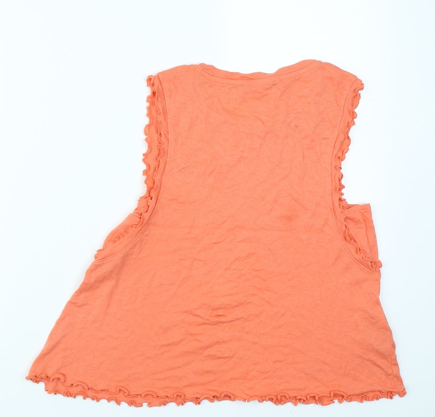 Womens UK Size M Mango Orange Basic Tank