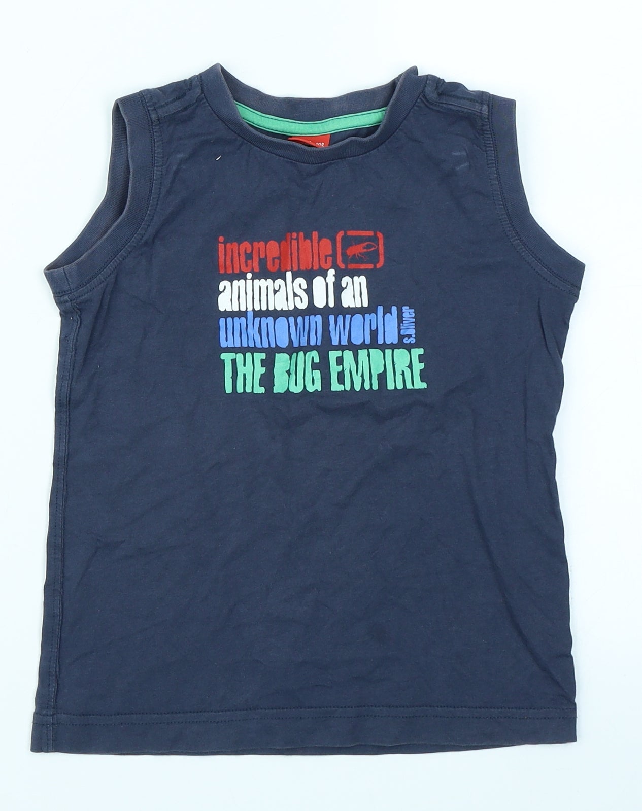 S. Oliver Boys Blue   Basic Tank Size 4-5 Years