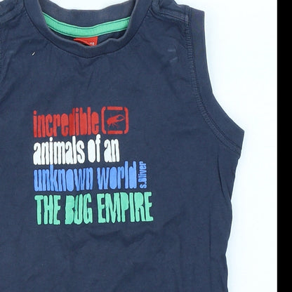 S. Oliver Boys Blue   Basic Tank Size 4-5 Years