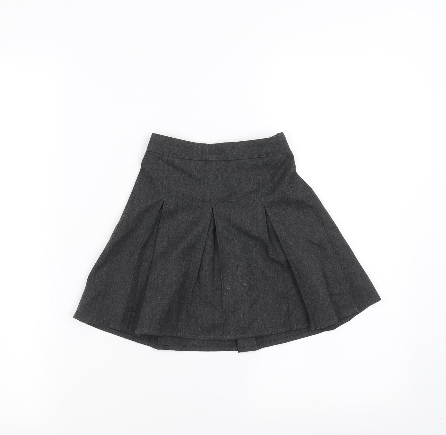 Preworn Girls Grey   A-Line Skirt Size 3-4 Years - School