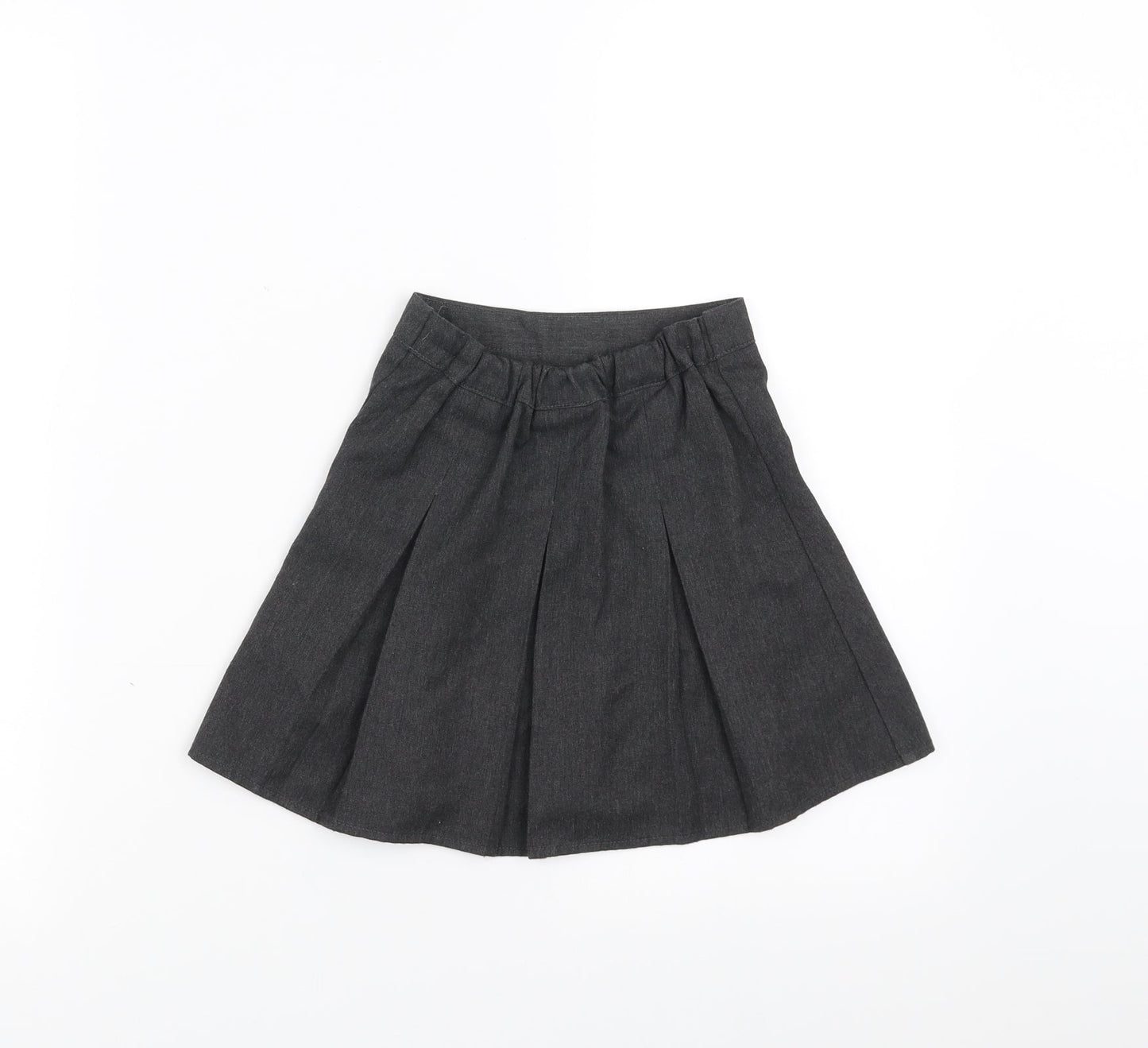 Preworn Girls Grey   A-Line Skirt Size 3-4 Years - School