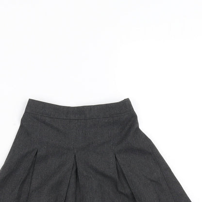 Preworn Girls Grey   A-Line Skirt Size 3-4 Years - School