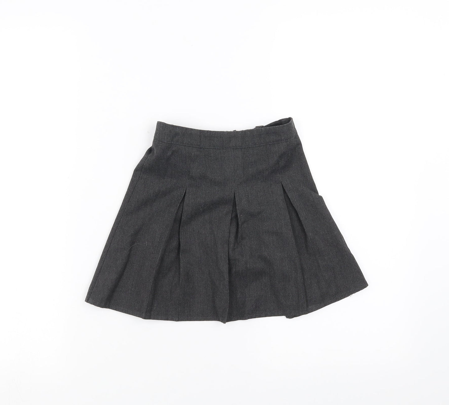 Preworn Girls Grey   A-Line Skirt Size 3-4 Years - School