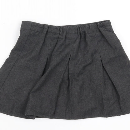 Preworn Girls Grey   A-Line Skirt Size 3-4 Years - School