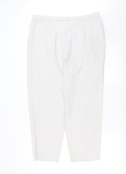 Marks and Spencer Womens Grey   Trousers  Size 18 L26 in