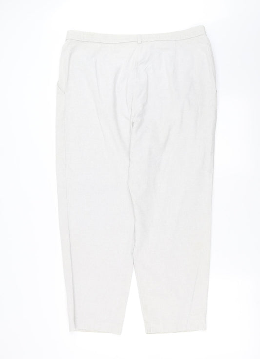 Marks and Spencer Womens Grey   Trousers  Size 18 L26 in