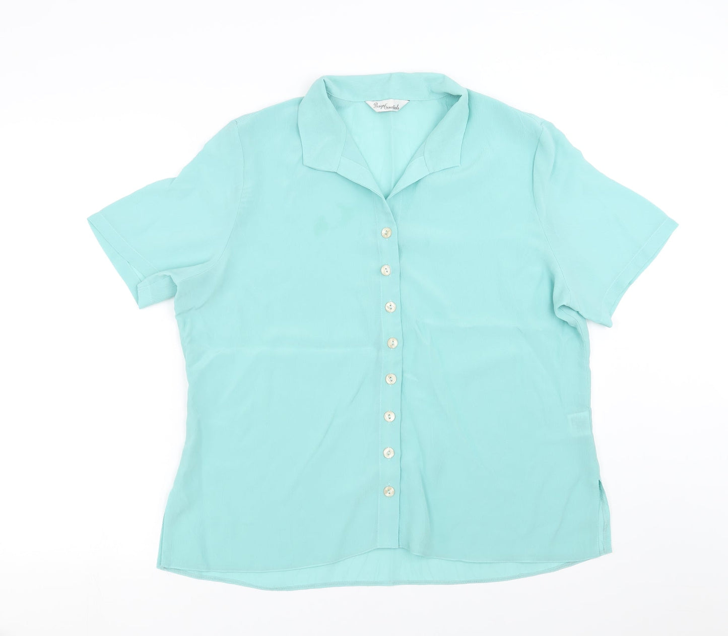 Womens UK Size 18 Design essentials Green Basic Blouse