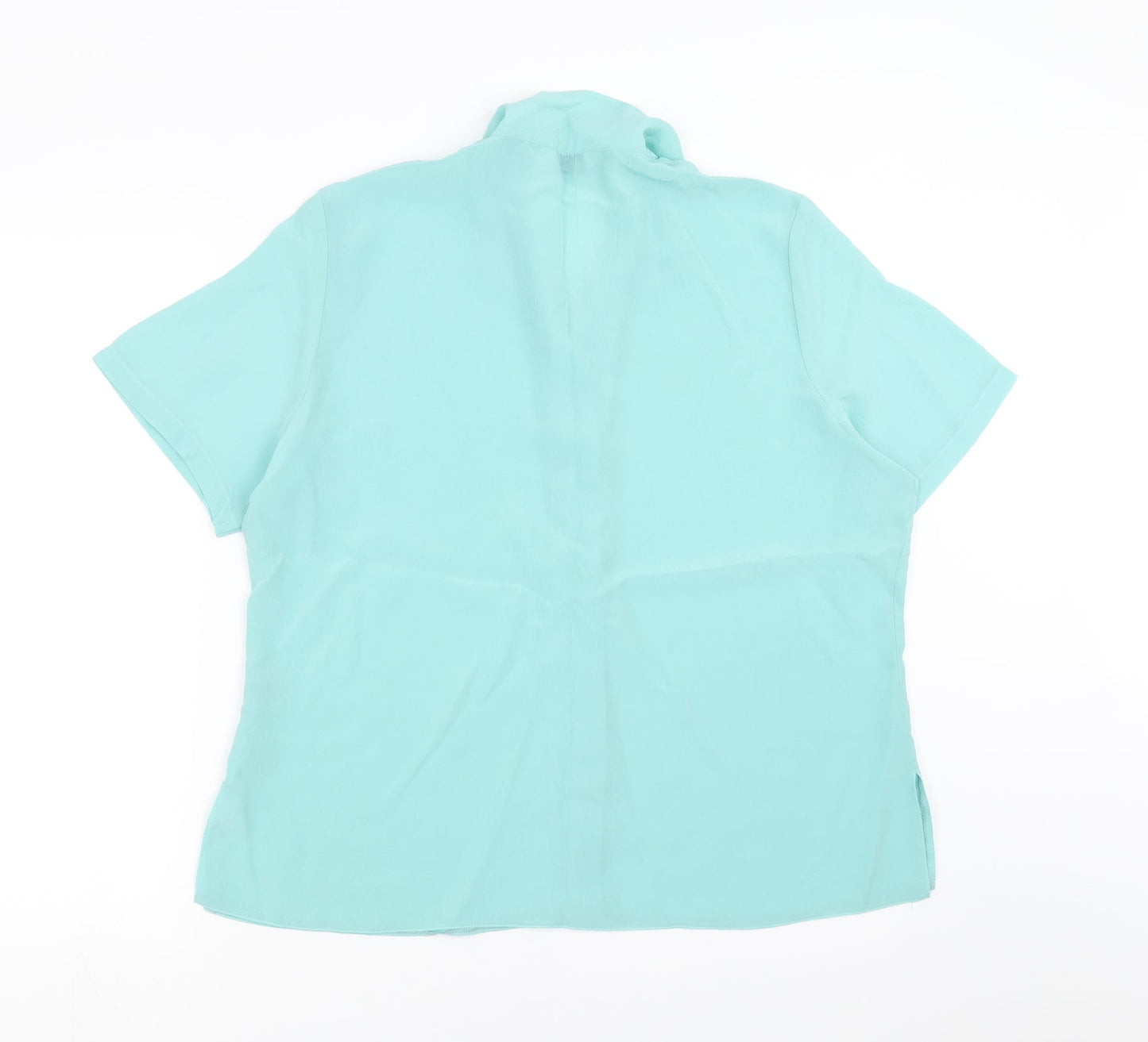 Womens UK Size 18 Design essentials Green Basic Blouse