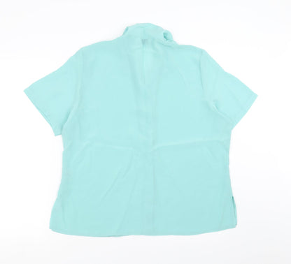 Womens UK Size 18 Design essentials Green Basic Blouse