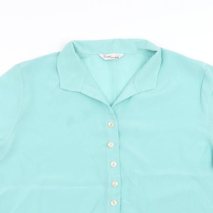 Womens UK Size 18 Design essentials Green Basic Blouse