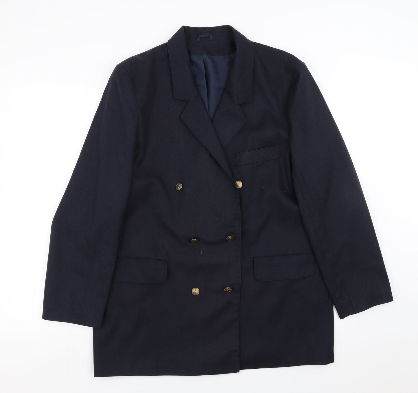 Classic Woman Womens Blue   Jacket Suit Jacket Size 16