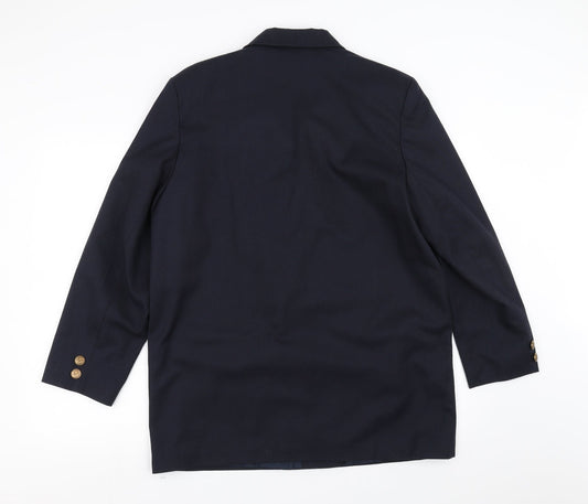 Classic Woman Womens Blue   Jacket Suit Jacket Size 16