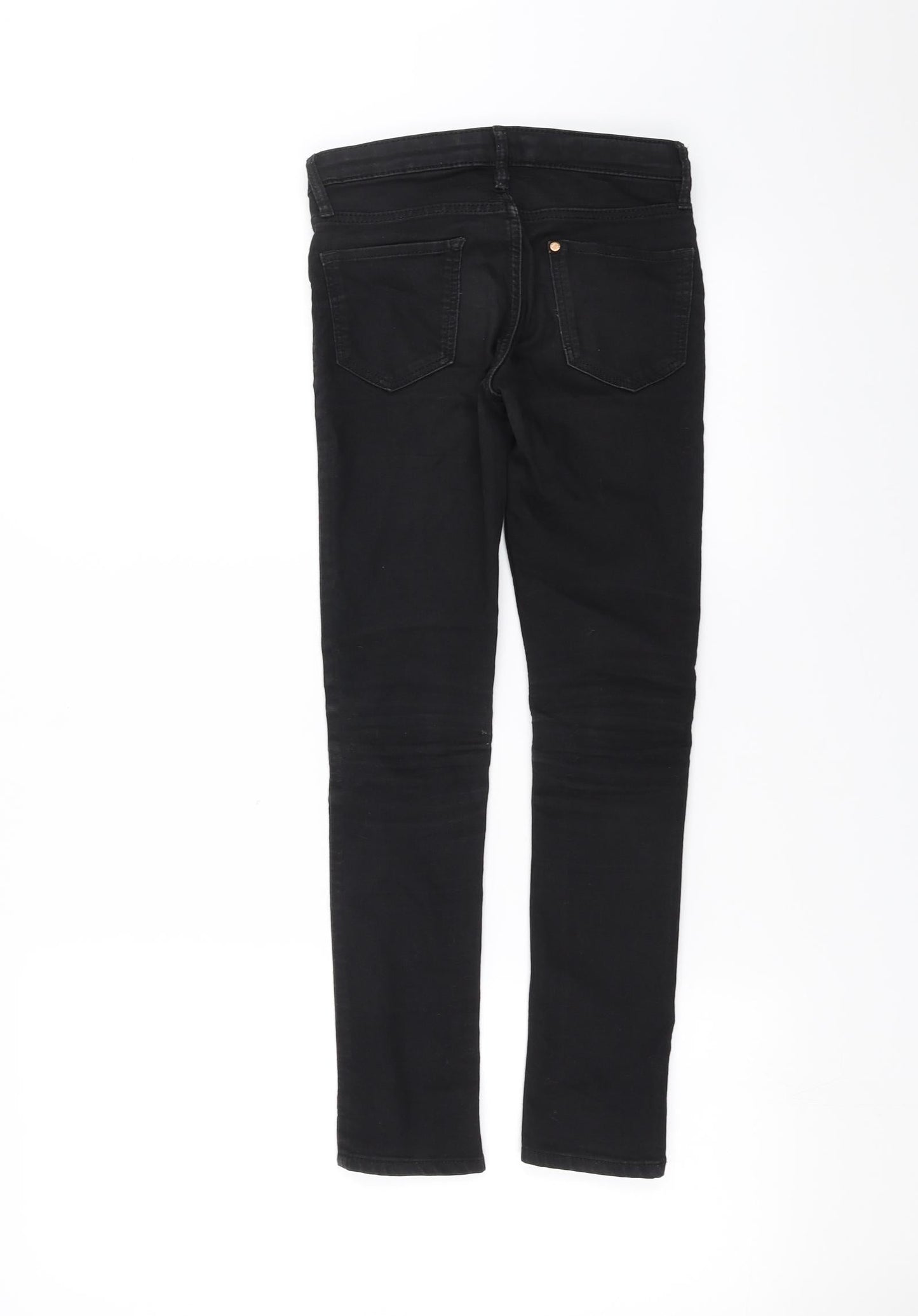 H&M Girls Black  Denim Skinny Jeans Size 8-9 Years