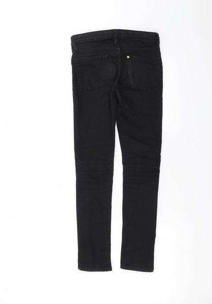 H&M Girls Black  Denim Skinny Jeans Size 8-9 Years