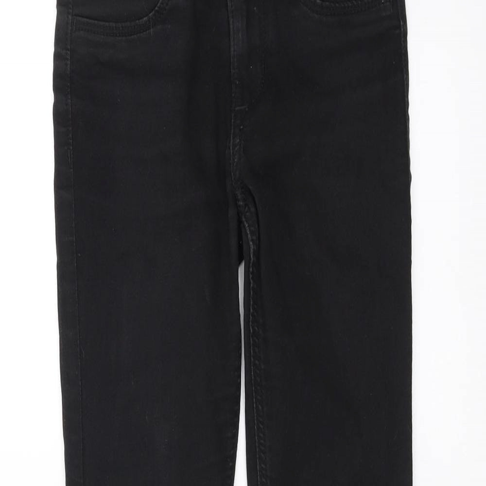H&M Girls Black  Denim Skinny Jeans Size 8-9 Years