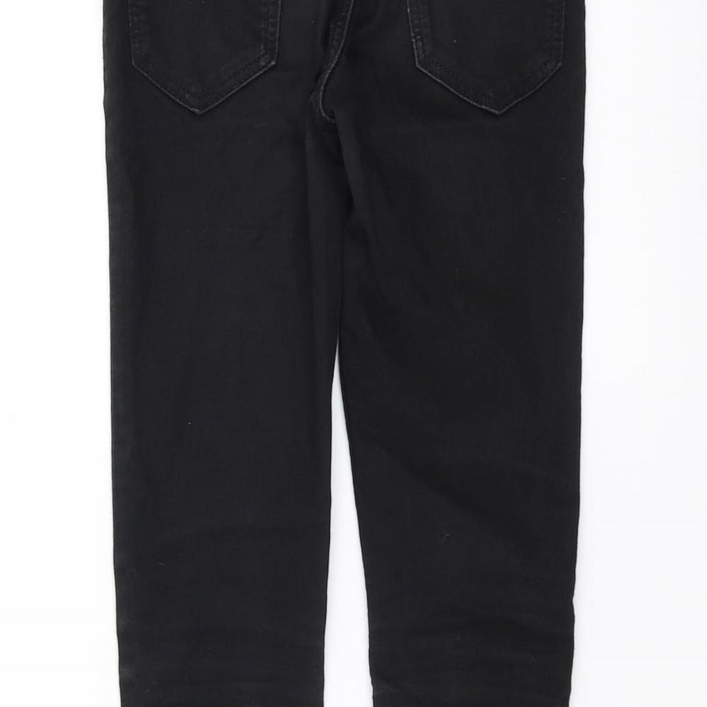 H&M Girls Black  Denim Skinny Jeans Size 8-9 Years