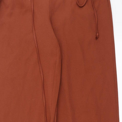 Womens UK Size 10 PRETTYLITTLETHING Regular Fit  Brown Trousers