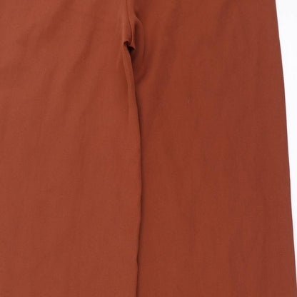 Womens UK Size 10 PRETTYLITTLETHING Regular Fit  Brown Trousers