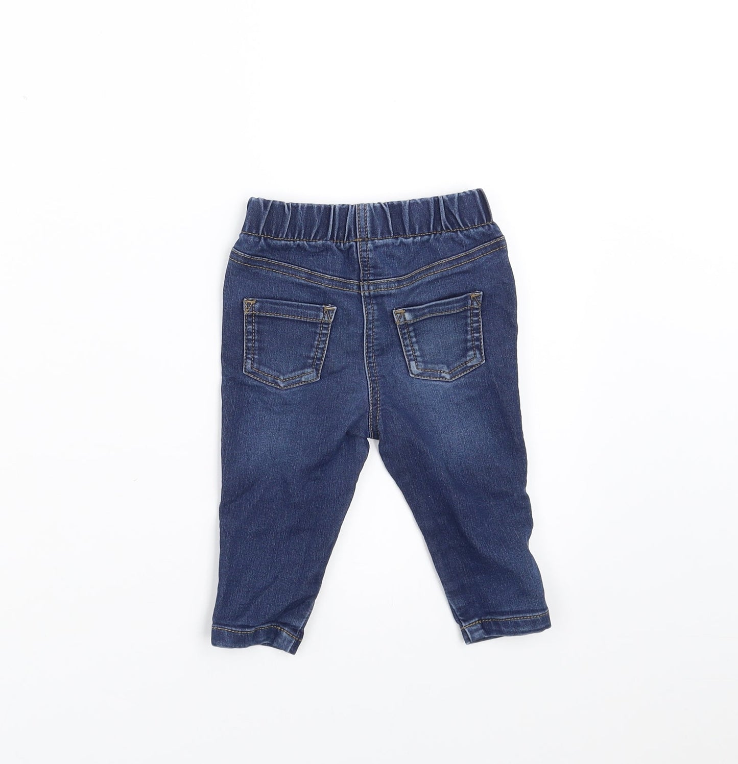 Matalan Girls Blue  Denim  Jeans Size 6-9 Months