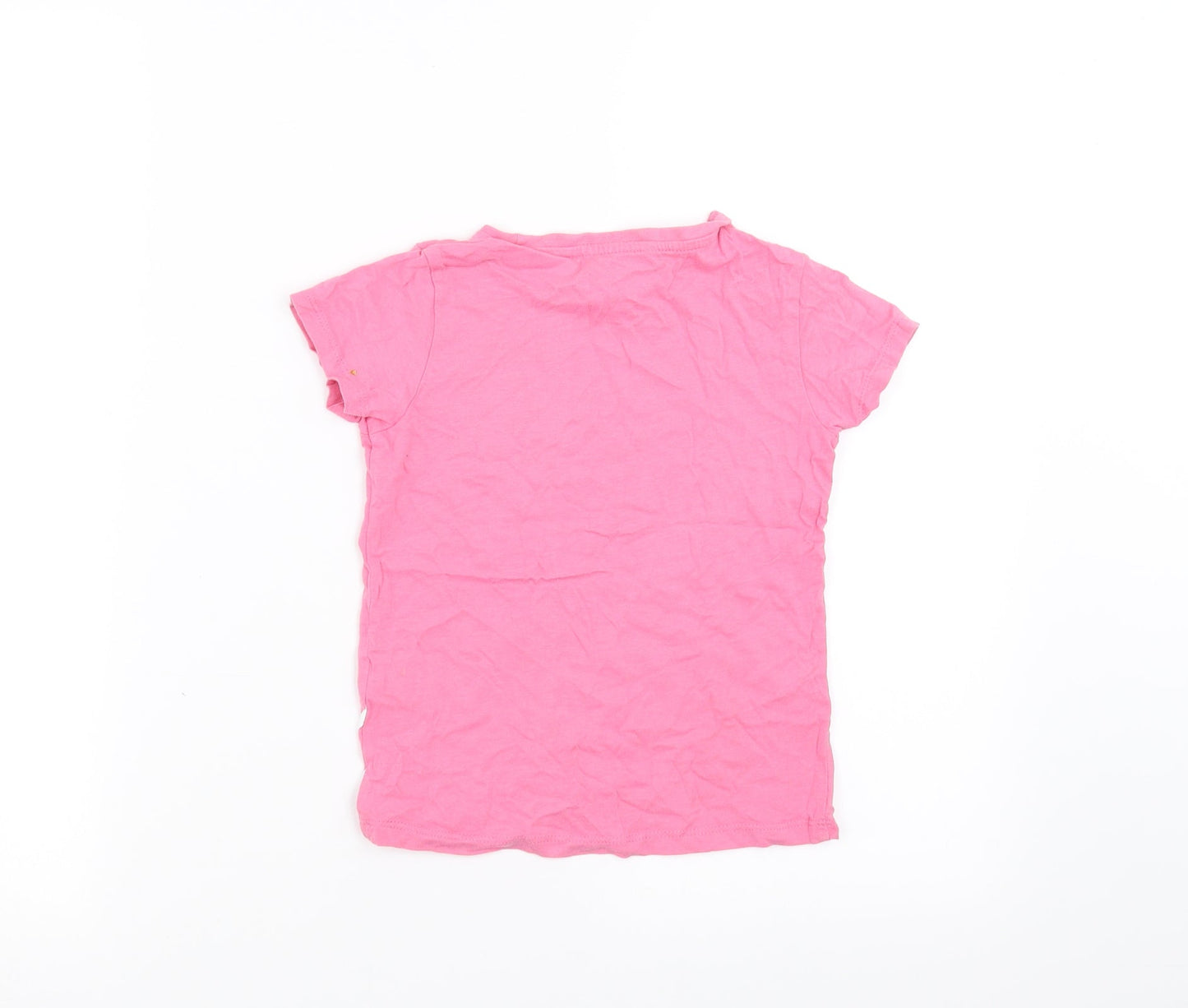 Pep&Co Girls Pink   Basic T-Shirt Size 4-5 Years  - cat
