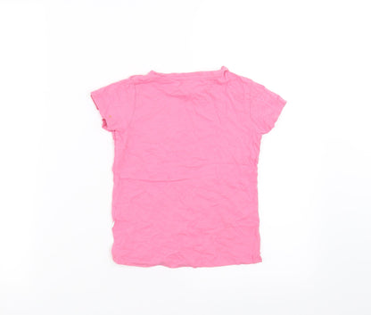 Pep&Co Girls Pink   Basic T-Shirt Size 4-5 Years  - cat