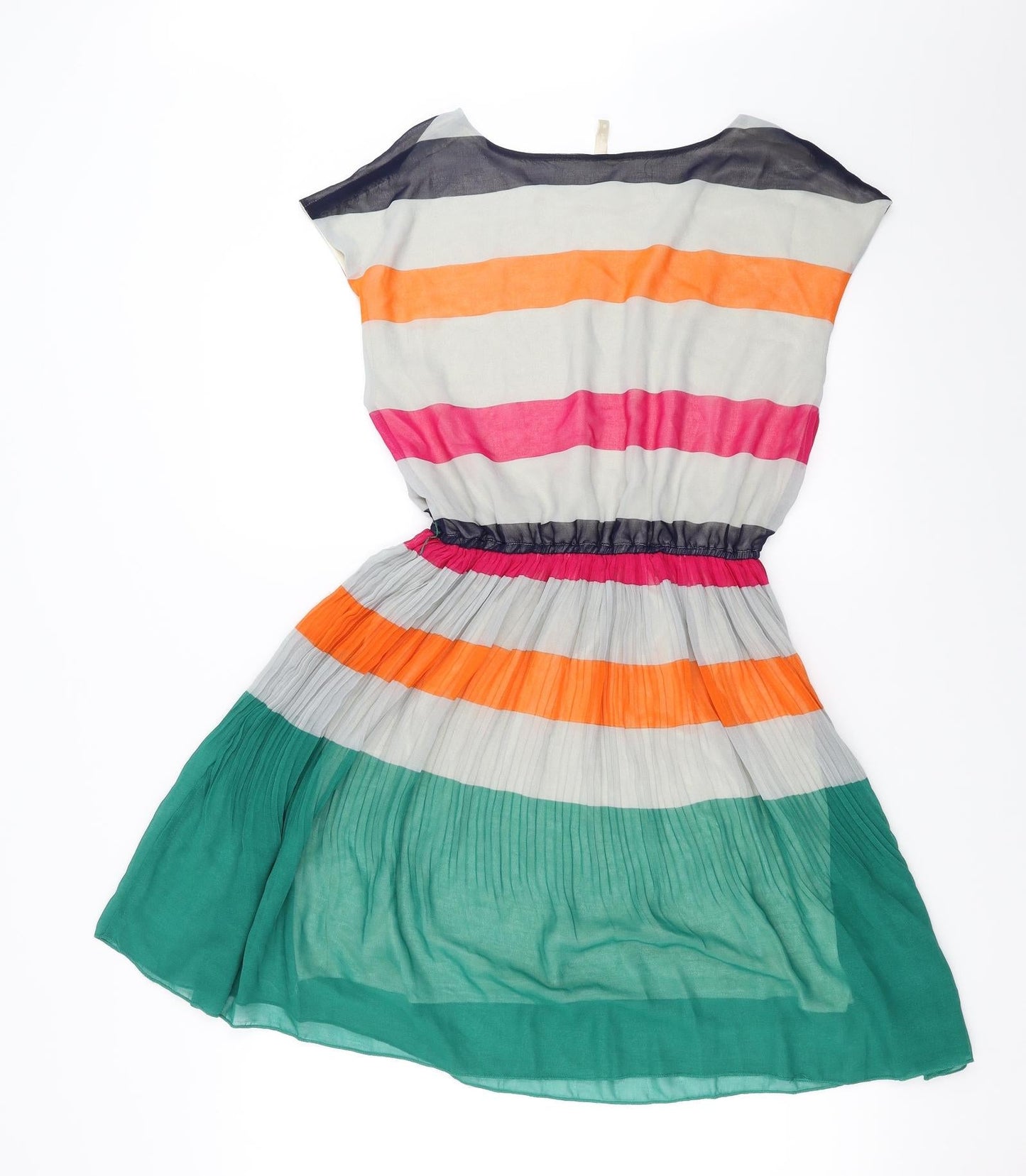 Red Herring Womens Multicoloured Striped  Fit & Flare  Size 8
