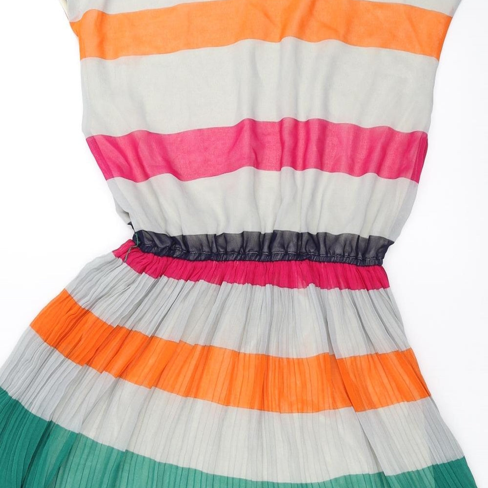 Red Herring Womens Multicoloured Striped  Fit & Flare  Size 8