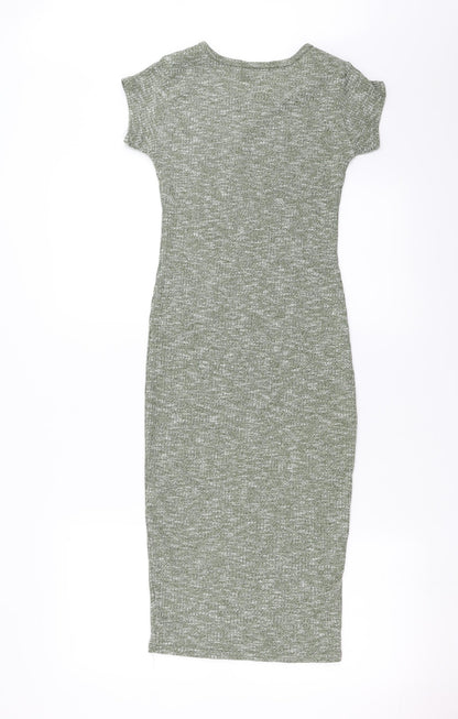 Icon Womens Green   T-Shirt Dress  Size S