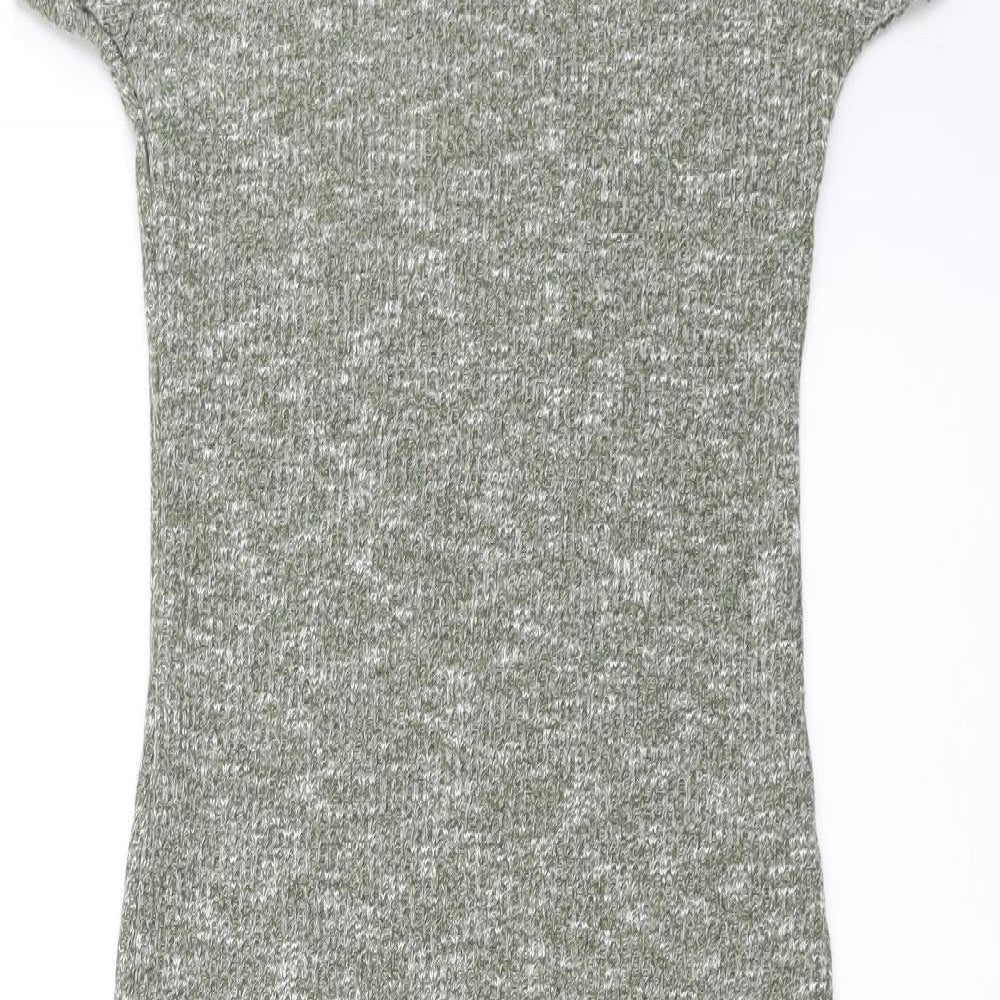 Icon Womens Green   T-Shirt Dress  Size S