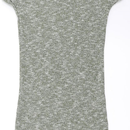 Icon Womens Green   T-Shirt Dress  Size S