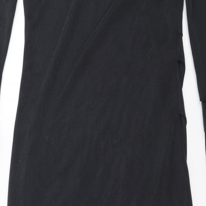 Preworn Womens Grey   Pencil Dress  Size 6  - Asymmetric Hem