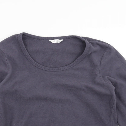 Marks and Spencer Womens Purple  Fleece Pullover Jumper Size 12