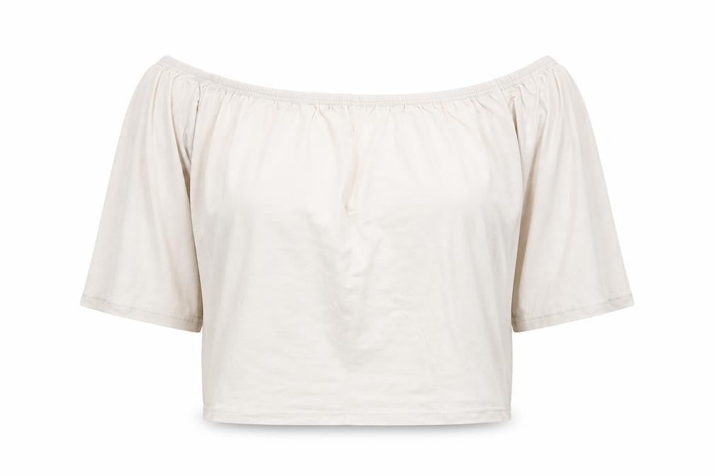 Womens UK Size S Missguided White Cropped T-Shirt