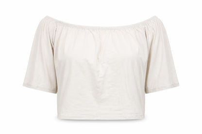 Womens UK Size S Missguided White Cropped T-Shirt