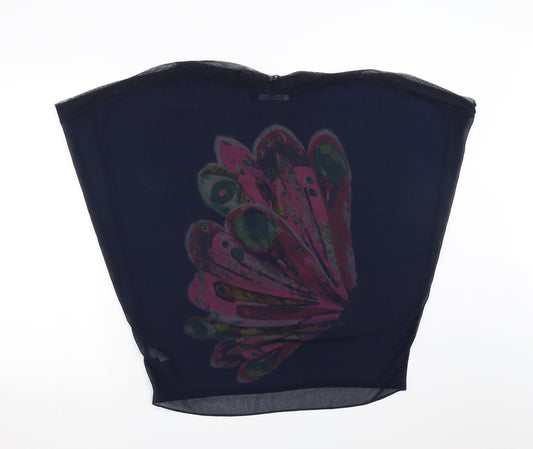 Womens UK Size 8 Mina uk Blue Basic Blouse