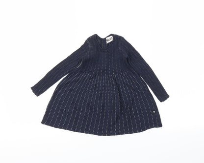 molo Girls Blue   Fit & Flare  Size 9-12 Months