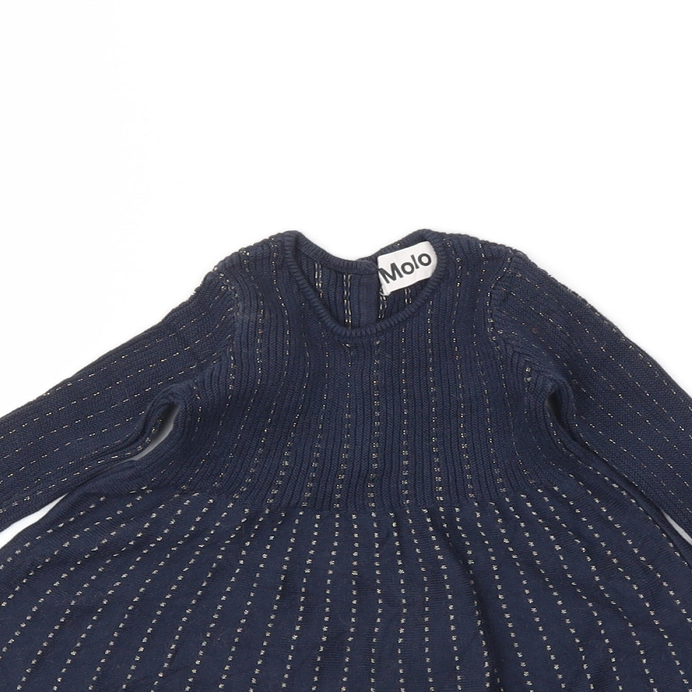molo Girls Blue   Fit & Flare  Size 9-12 Months