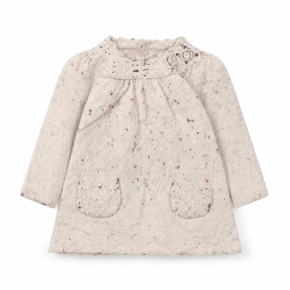 Front view of M Ivory Fit & Flare, size 12-18, Months