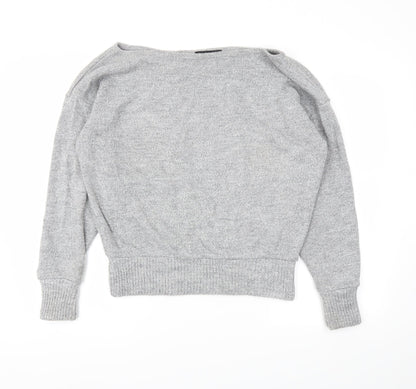 Boohoo Womens Grey   Pullover Jumper Size M