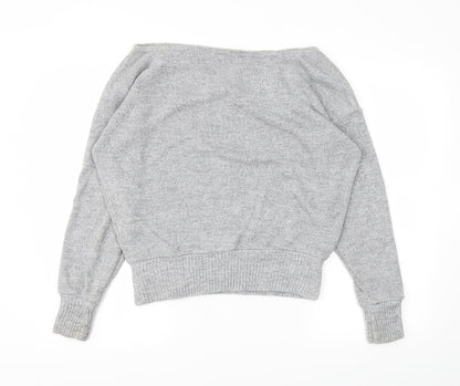 Boohoo Womens Grey   Pullover Jumper Size M