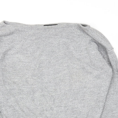 Boohoo Womens Grey   Pullover Jumper Size M