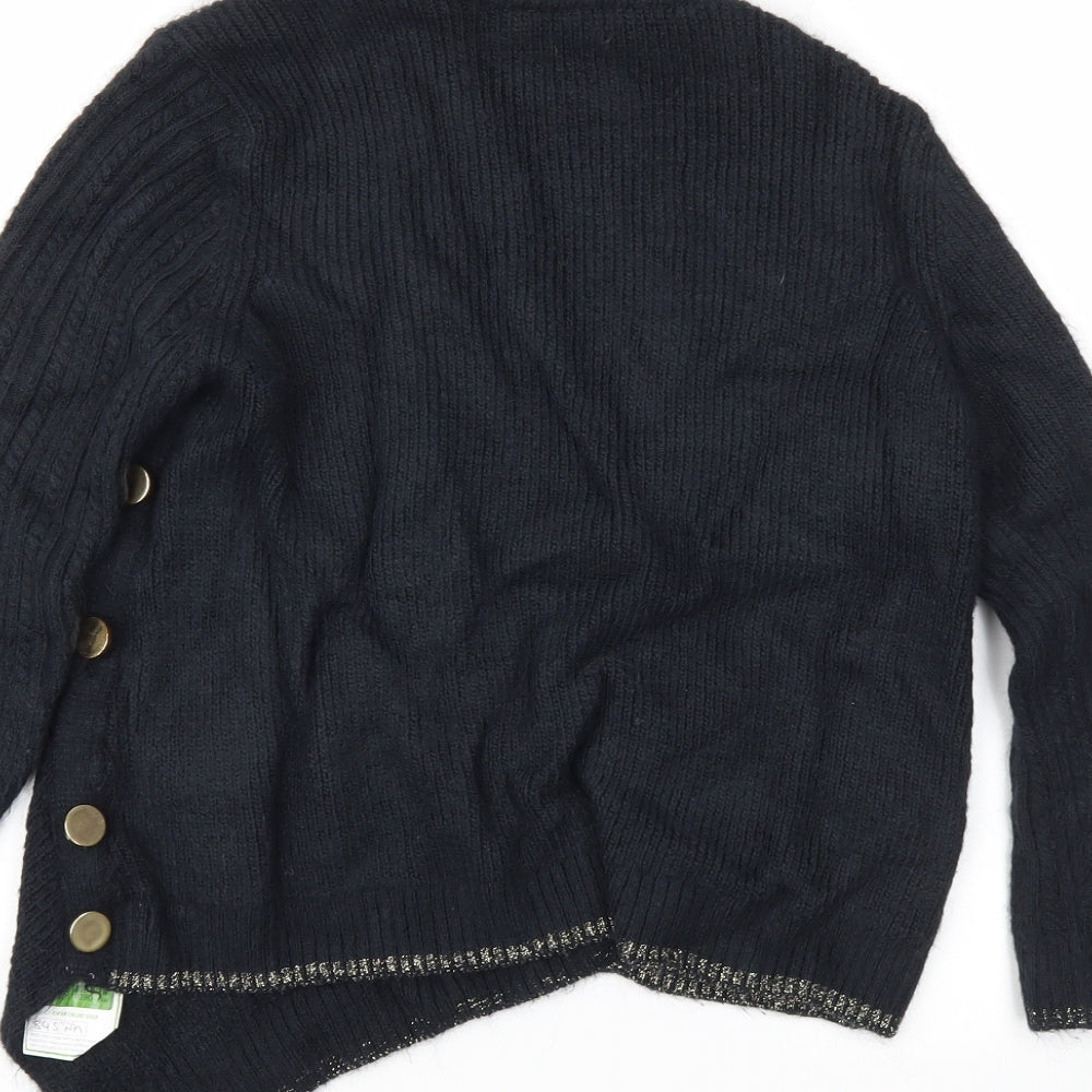 M&S Womens Black   Pullover Jumper Size 10