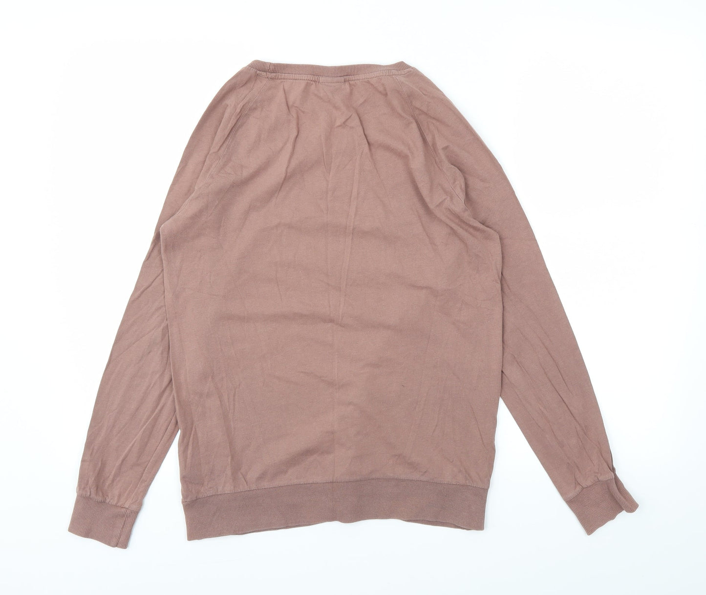 Womens UK Size S Buffalo Brown Basic T-Shirt