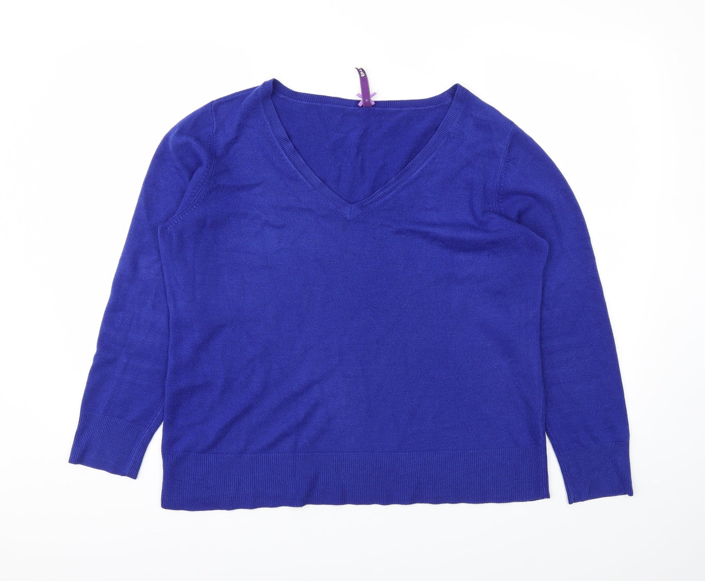 Womens UK Size 18 BHS Blue Basic T-Shirt