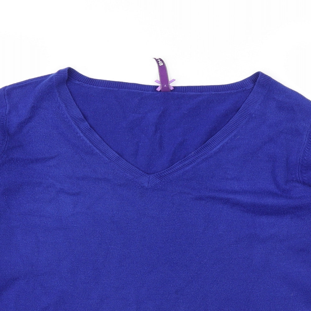 Womens UK Size 18 BHS Blue Basic T-Shirt