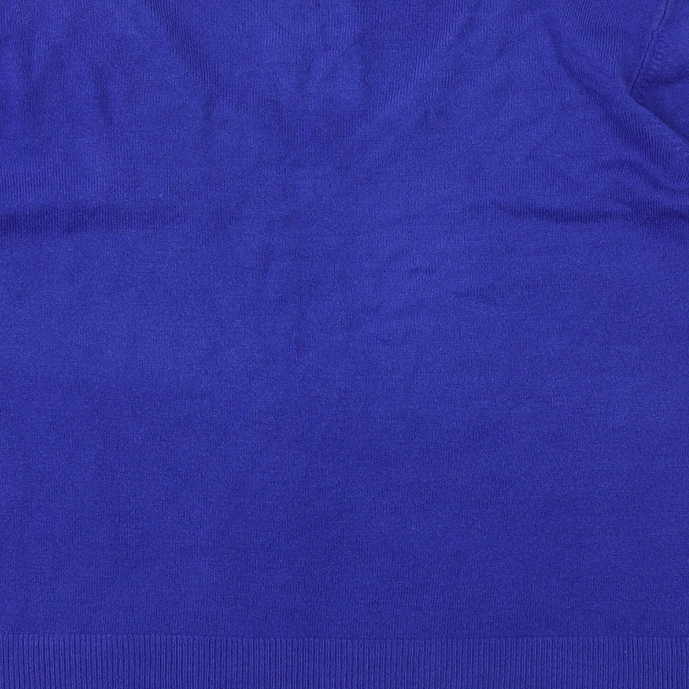Womens UK Size 18 BHS Blue Basic T-Shirt