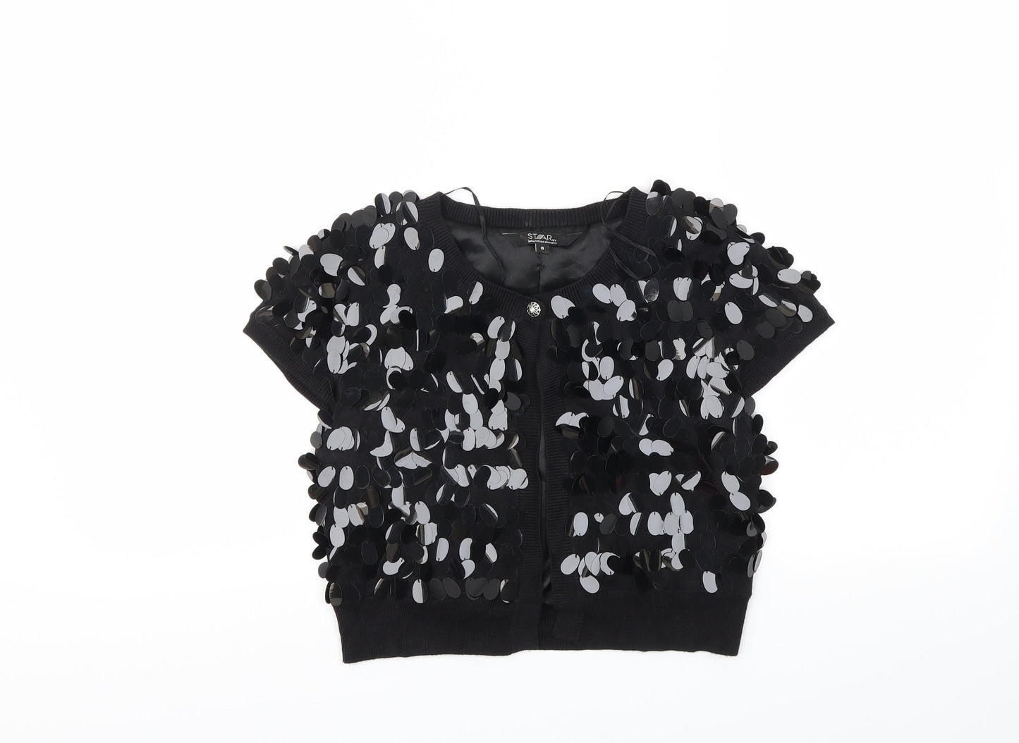 Star Womens Black   Cardigan Jumper Size 8