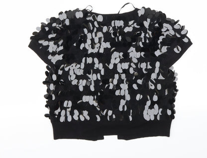 Star Womens Black   Cardigan Jumper Size 8